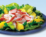 Salade au crabe  l'antillaise 