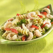 Salade de pâtes aux crevettes à la méditerranéenne
