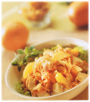 Salade de carottes et de poulet