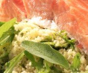 Salade de couscous et de saumon