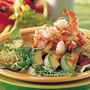 Salade de crevettes aux avocats