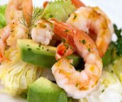 Salade de crevettes et d'avocat