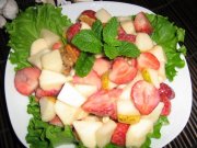 Saumon avec Sauce aux fraises