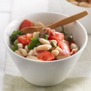 Salade de haricots blancs et tomates