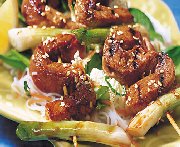 Salade de vermicelles et porc teriyaki