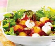 Salade d't au cantaloup et aux bocconcini