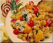 Salade orzo et pois chiches