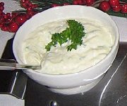 Sauce à fondue blanche à l'ail