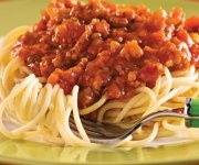 Sauce  spaghetti  la viande et lgumes