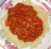 Sauce à spaghetti sucré et épicé