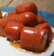 Saucisses en sauce aigre-douce