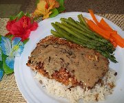 Saumon à la croûte de céréales aux amandes 