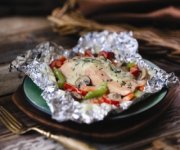 Saumon en papillote grillé