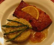 Saumon à la marmelade d'orange