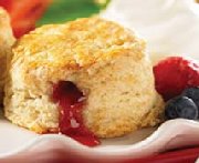 Scones  la confiture de fraises