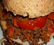 Sloppy Joe à la sauce BBQ et au cheddar