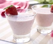 Smoothie aux fraises 2