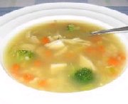 Soupe à l'orge et au poulet