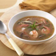 Soupe piquante aigre-douce aux crevettes