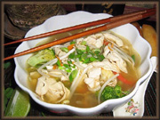 Soupe repas à l'Asiatique