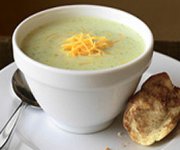 Soupe au brocoli et au cheddar 3