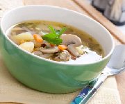 Soupe aux champignons Portobello