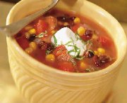 Soupe aux haricots noirs de Santa Fe