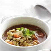 Soupe aux lentilles et à la coriandre