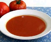 Soupe de tomates fraîches