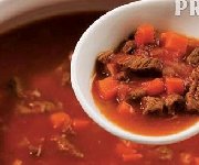 Soupe épicée boeuf et tomates