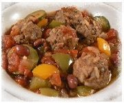 Soupe aux boulettes ranchéro