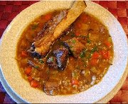 Soupe repas au boeuf, aux légumes et à l'orge