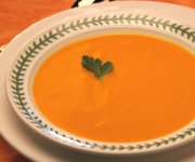 Soupe rustique aux carottes et au gingembre