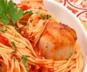 Spaghettini à la pétoncle Arrabbiata