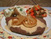 Steak de boeuf à la dijonnaise