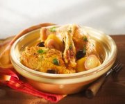 Tajine de poulet aux citrons confits