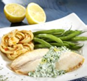 Filets de tilapia, sauce citronne au yogourt