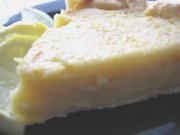 Tarte au citron, croûte au fromage