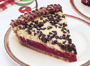 Tarte aux cerises et grains de chocolat