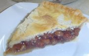 Tarte aux raisins, sirop d'érable et noix 