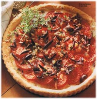 Tarte aux tomates et olives