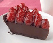 Tarte ganache au chocolat et aux framboises 