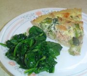 Tarte au saumon et au brocoli