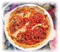 Tarte aux tomates et oignons