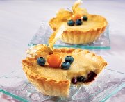 Tartelettes aux bleuets et au sucre à la crème