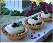 Tartelettes aux bleuets et au sucre à la crème