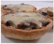 Tartelettes crémeuses aux champignons