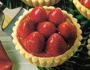 Tartelettes au fromage et fraises