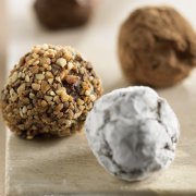 Truffes au chocolat noir et café 