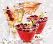 Vin panaché aux canneberges et à la lime